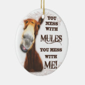 あなたが私と台なしにするラバと台なしにします セラミックオーナメント (右)