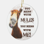 あなたが私と台なしにするラバと台なしにします セラミックオーナメント (左)