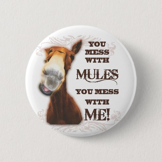 あなたが私と台なしにするラバと台なしにします 缶バッジ (正面)