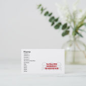 あなたが私と台なしにする考古学と台なしにします 名刺 (スタンド正面)