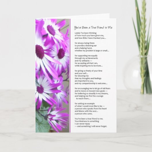 あなたが私にとって本当に大切な友達であることに感謝しています... サンキューカード (正面)