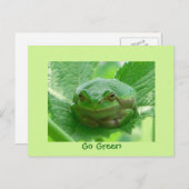 あなたが私にスマイルを作ってくれるカスタマイズ – 蛙カード ポストカード (正面/裏面)