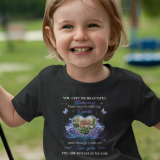 あなたが私に残してくれた美しい思い出のカスタムフォトTシャツ Tシャツ