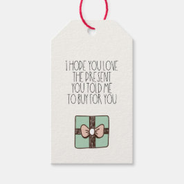 あなたが私に言った贈り物を愛し買ているおもしろい ギフトタグ