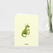 あなたが私のお気に入りの草食恐竜の子供のバレンタイン シーズンカード (裏面)