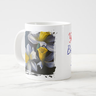 あなたが私の人生で一番好きな水仙 ジャンボコーヒーマグカップ