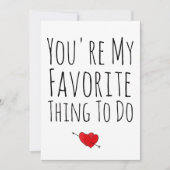 あなたが私の好きなこと 面白い エッチなバレンタイン シーズンカード (正面)