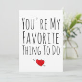 あなたが私の好きなこと 面白い エッチなバレンタイン シーズンカード (スタンド正面)