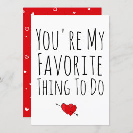 あなたが私の好きなこと 面白い エッチなバレンタイン シーズンカード