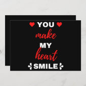 あなたが私の心に笑顔をもたらす シーズンカード (正面/裏面)