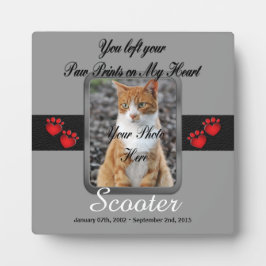 あなたが私の心に足跡を残した フォトプラーク