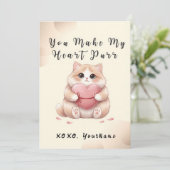 あなたが私の心をときめかせる ネコのバレンタインカード シーズンカード (スタンド正面)