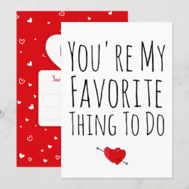 あなたが私の最も好きなこと 面白い いたずら バレンタイン シーズンカード