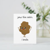 あなたが私の笑顔の干しぶどう ポストカード (スタンド正面)