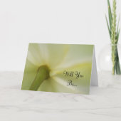 あなたが私の花になれるように 招待状 (正面)