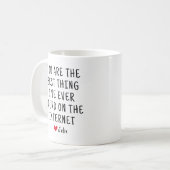 あなたが私の見つけた最高のもの コーヒーマグカップ (正面左)