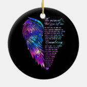 あなたが私を守離れる瞬間私の神話 セラミックオーナメント (裏面)
