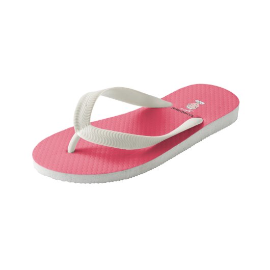 あなたが私を持っていたスパおもしろい引用文ガーリーサンゴ キッズビーチサンダル (アングル)