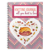 あなたが編んだのは愛の編み物 ノートブック (正面)