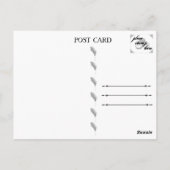 あなたが美しいヴィンテージのヤシの木のはがき ポストカード (裏面)