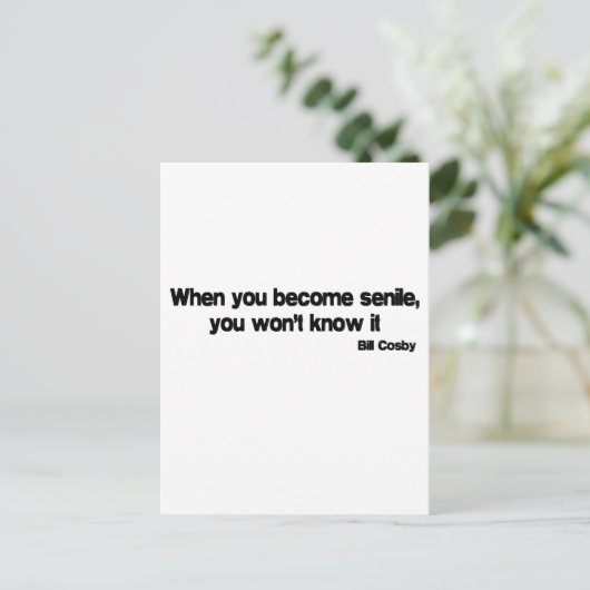 あなたが老齢の名言クォート ポストカード (スタンド正面)