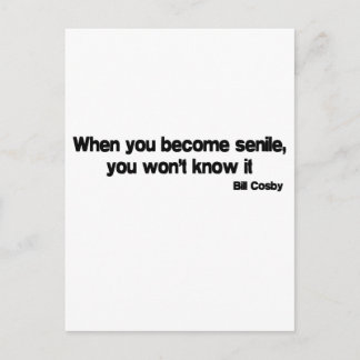あなたが老齢の名言クォート ポストカード