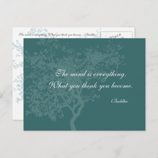 あなたが考え引用文になるもの – 仏陀ポストカード ポストカード (正面/裏面)