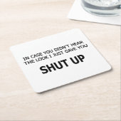 あなたが聞かなかったら スクエアペーパーコースター (アングル)