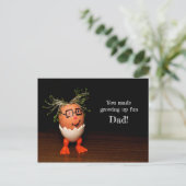 あなたが育ったおもしろいパパはがき半光沢 ポストカード (スタンド正面)