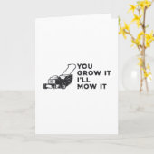 あなたが育てる私はそれを芝刈り芝芝刈り芝刈り カード (黄色い花)
