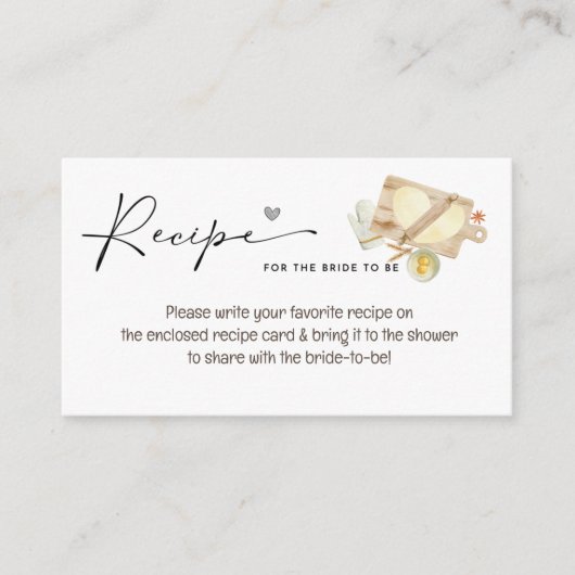 あなたが膝をついているすべては愛のブライダルシャワー エンクロージャーカード (正面)