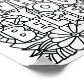 あなたが自分になる信じ – 塗り付けページ ポスター (角)