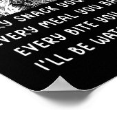 あなたが英語ブルドッグを焼くすべての食事を作るスナック ポスター (角)