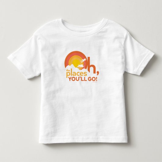 あなたが行くべき場所 Landscape Typography トドラーTシャツ (正面)