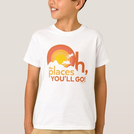 あなたが行くべき場所 Landscape Typography Tシャツ (正面)