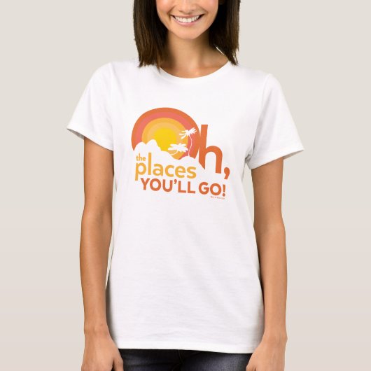 あなたが行くべき場所 Landscape Typography Tシャツ (正面)