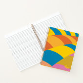 あなたが行く場所は色鮮やか！ 風船のストライプ ノートブック (内部)