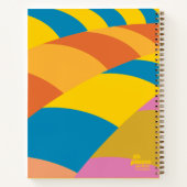 あなたが行く場所は色鮮やか！ 風船のストライプ ノートブック (裏面)