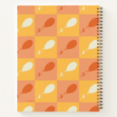 あなたが行く場所 | オレンジ ブロック パターン ノートブック (裏面)