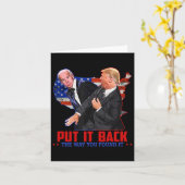 あなたが見つけたやり方に戻るトランプのスラッおもしろいプアンチ カード (黄色い花)