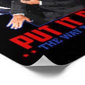 あなたが見つけたやり方に戻るトランプのスラッおもしろいプアンチ ポスター (角)