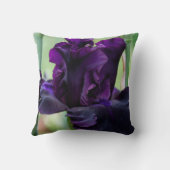 あなたが触れなければならないアイリスが付いている枕 クッション (裏面)