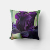 あなたが触れなければならないアイリスが付いている枕 クッション (正面)