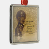 あなたが言う唯一の祈りの言葉が感謝していしていればあれば メタルオーナメント (右)