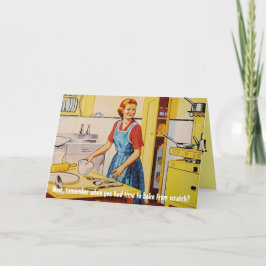 "...あなたが調理師に行った時を思い出して」 カード