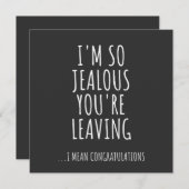 あなたが辞めるのがとても羨ましい 招待状 (正面/裏面)