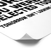 あなたが選ばれなくて残念に思って選択的聴覚を持っている ポスター (角)