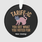 あなたが選んだもの得を純粋に関税で示す オーナメント (正面)
