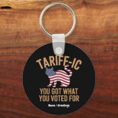 あなたが選んだもの得を純粋に関税で示す キーホルダー (正面)