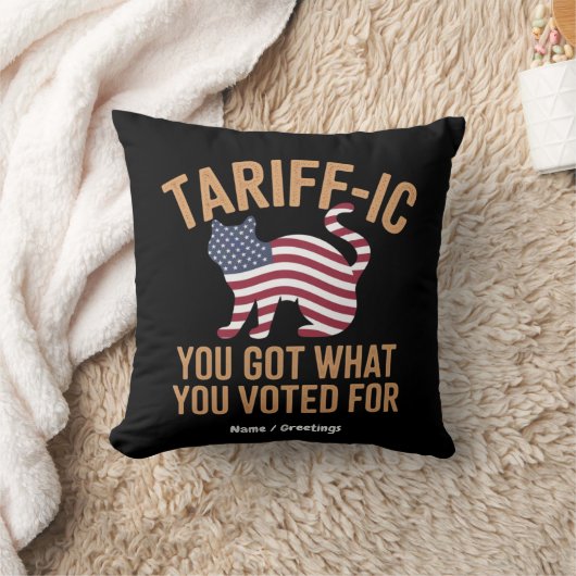 あなたが選んだもの得を純粋に関税で示す クッション (ブランケット)